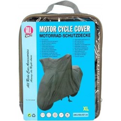 All Ride motorcycle cover / scooter cover - size XL - universal - gray - waterproof - elastic hem