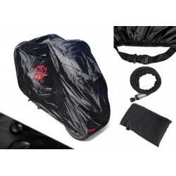 Piaggio Mp3 COVER UP HOC Motorhoes stofvrij / ademend / waterafstotend Red Label