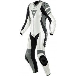 DAINESE KILLALANE PERFORATED LADY PEARL WIT CHARCOAL GRIJS ZWART 1-DELIG MOTORPAK 46