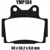 Motor remblokken achterzijde Yamaha FZS 600 Fazer 1998 - 2003 FZS600 YMP104 remblok rem achter