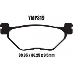 Motor remblokken achterzijde Yamaha FJR 1300 2001 - 2018 FJR1300 YMP319 remblok rem achter
