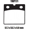 Motor remblokken voorzijde BMW K 100 1988 - 1991 K100 diverse uitvoeringen YMP171 remblok rem voor