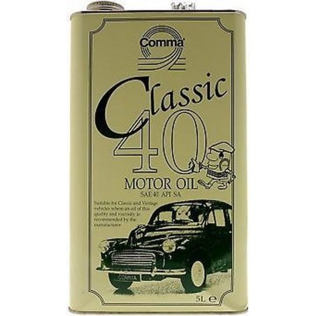 Comma Classic Motor Oil 40 / 20W-50 voor hoge buitentemperatuur 5ltr