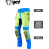 JET - Motorbroek Spijkerboek - Kevlar Safety Broeken Aramide gevoerd CE - Protectie Stretch Panels Tech Pro (Grijs, W 40 L 34)